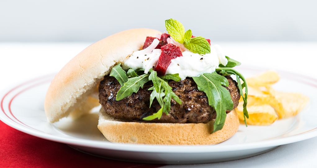 Lamb Burger with Pickled Beet Salsa image